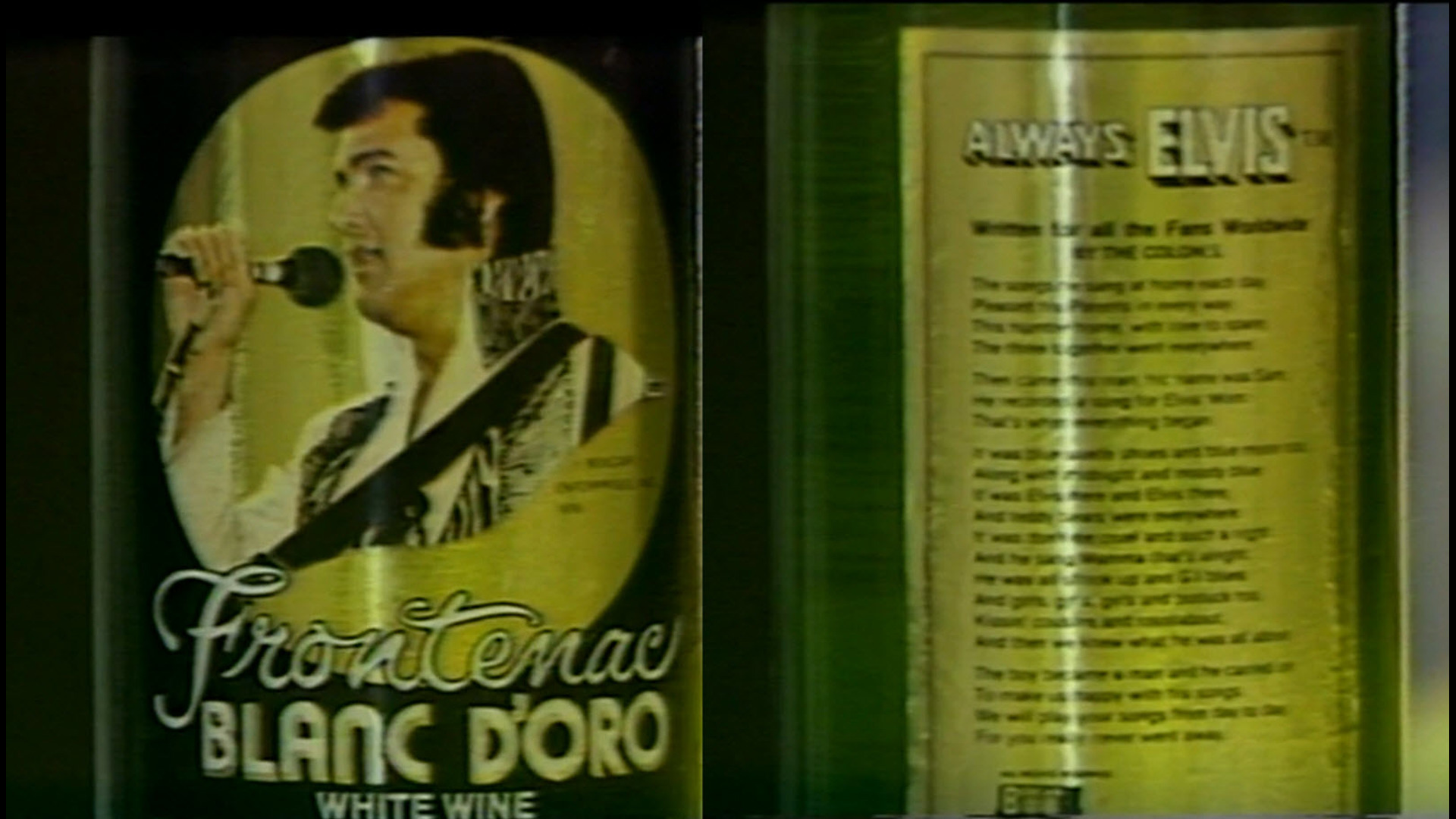 Always Elvis wine--CBS 8 employees test it out in 1980. Anchor Allison Ross said the wine was terrific.
