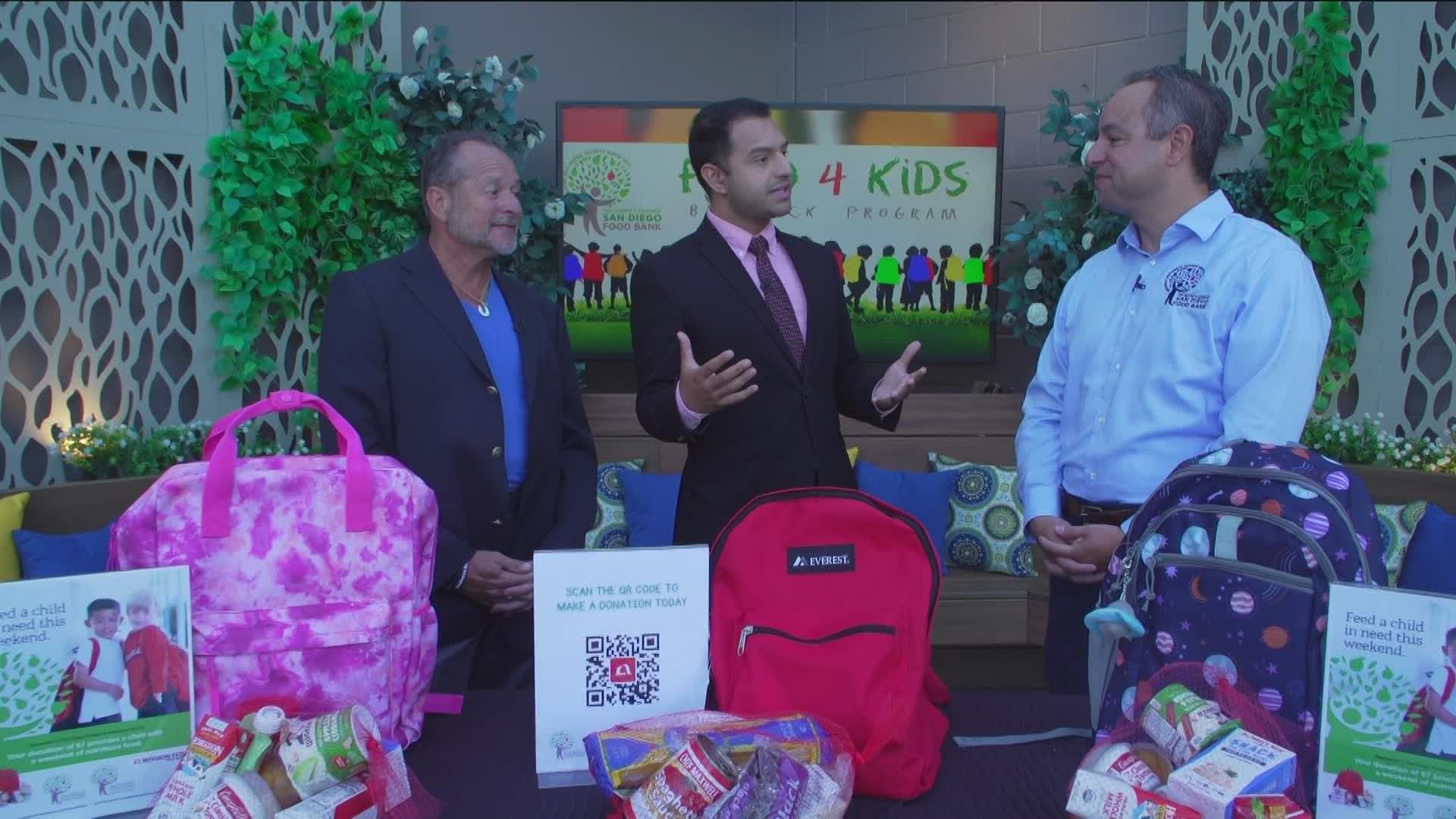 Casey Castillo and Neville Billimoria from Jacobs & Cushman San Diego Food  Bank and Mission Fed explained the program and how it will help kids throughout the count