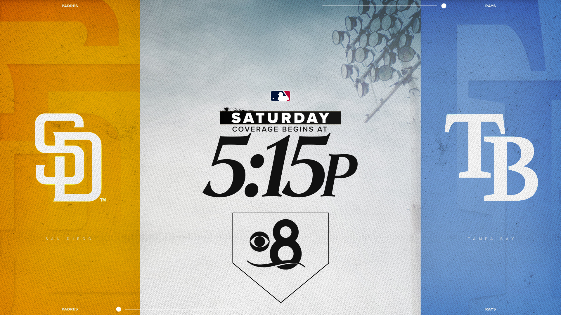 The Padres vs Rays MLB game on Saturday, April 26 will broadcast live on CBS 8 in San Diego, CA.