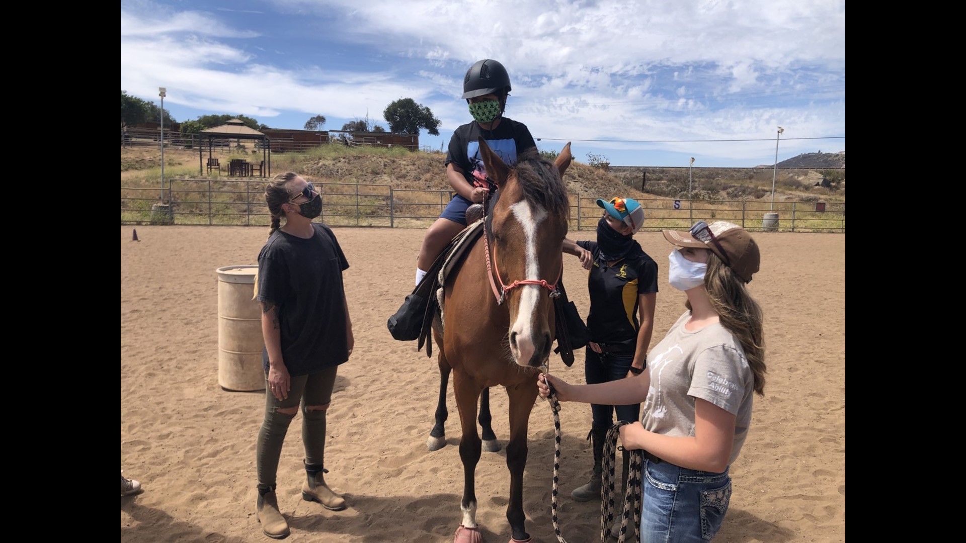 Horse therapy in San Diego County helps special needs children | cbs8.com