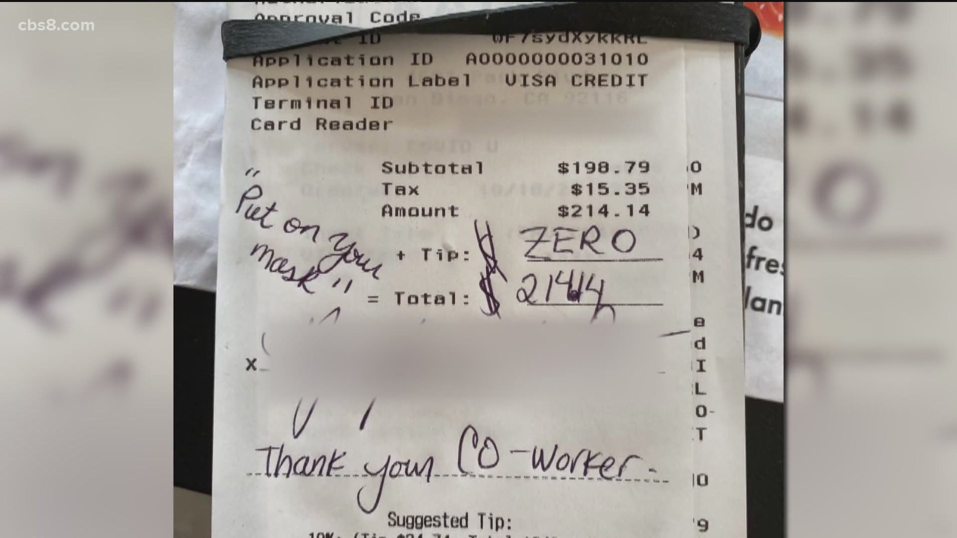 A guest refused to put a mask on then left a $0 tip on a bill over $200 at Kairoa Brewing.
