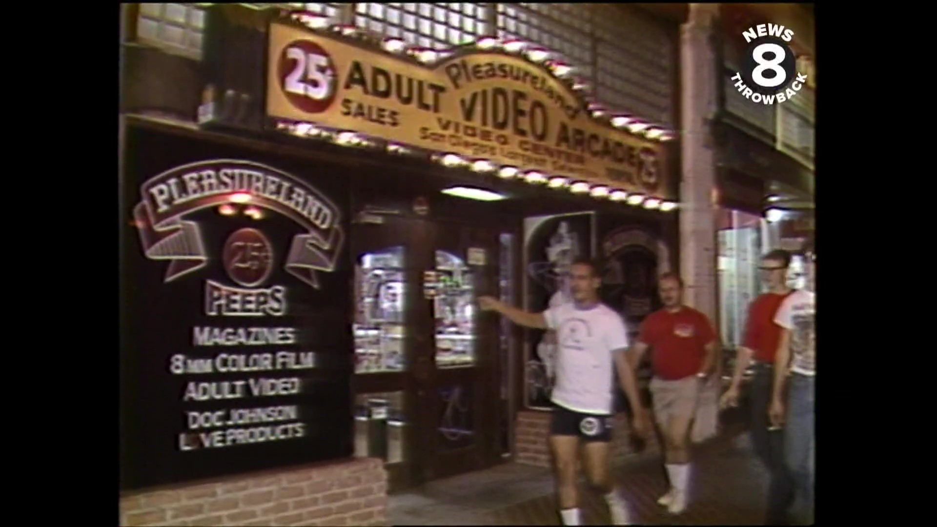 Downtown San Diego nightlife in 1987