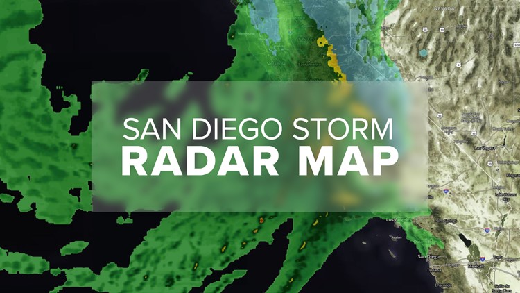 Radar Map: Track the storm as it moves into San Diego County