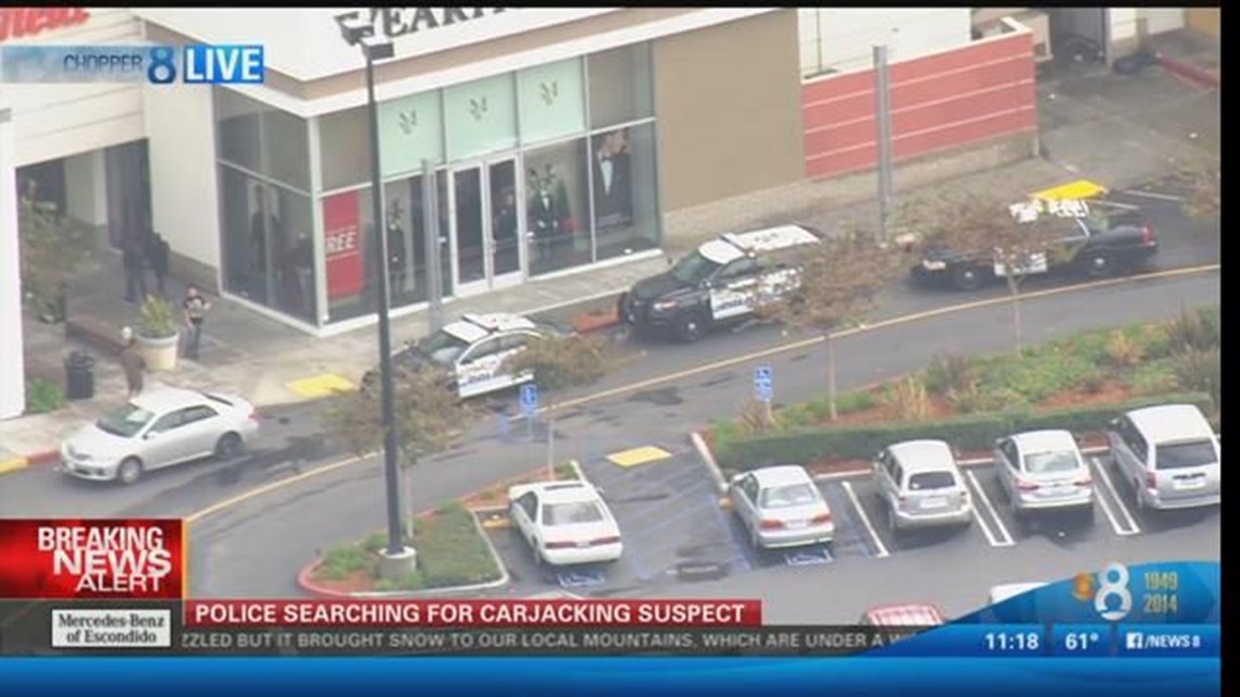 Carjacking suspect arrested after chase ends at Plaza Bonita