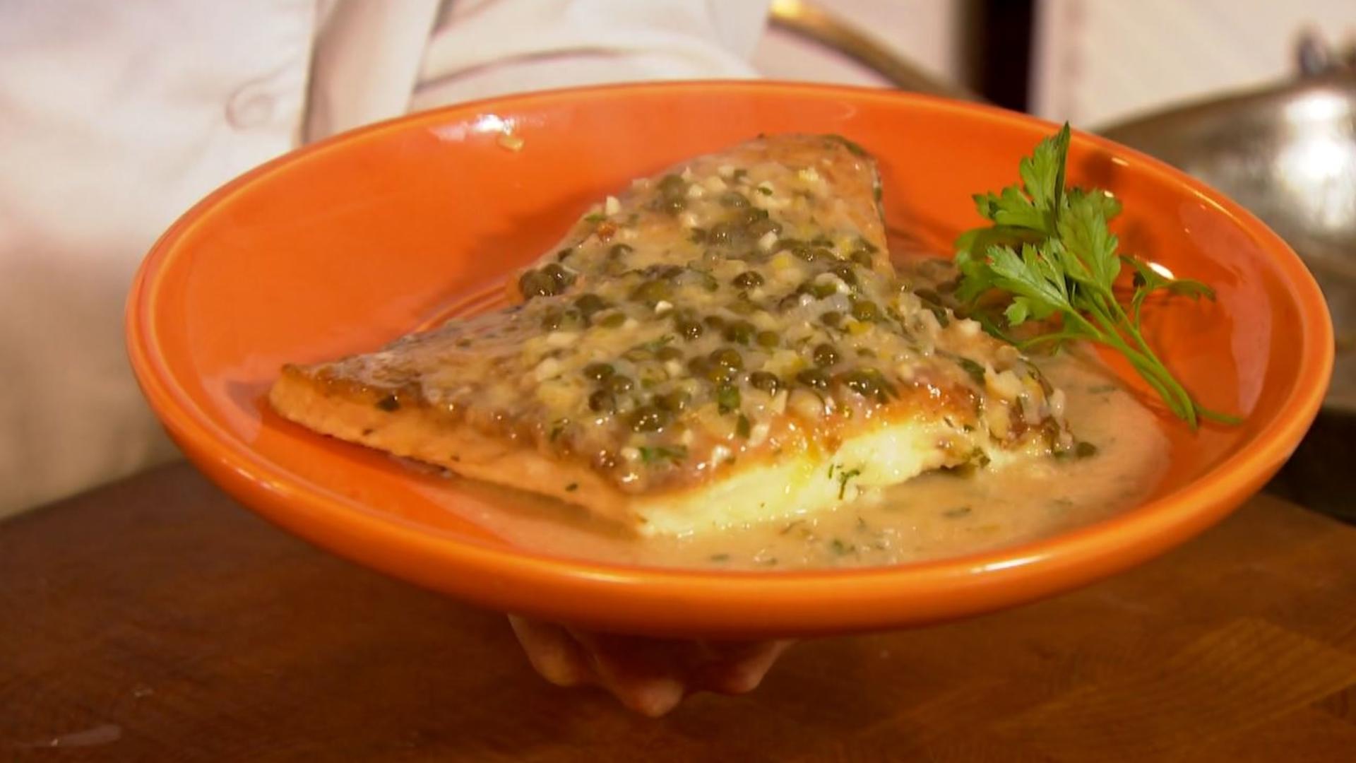 Try this delicious halibut recipe that is featured at Adolph's restaurant in Park City, Utah.