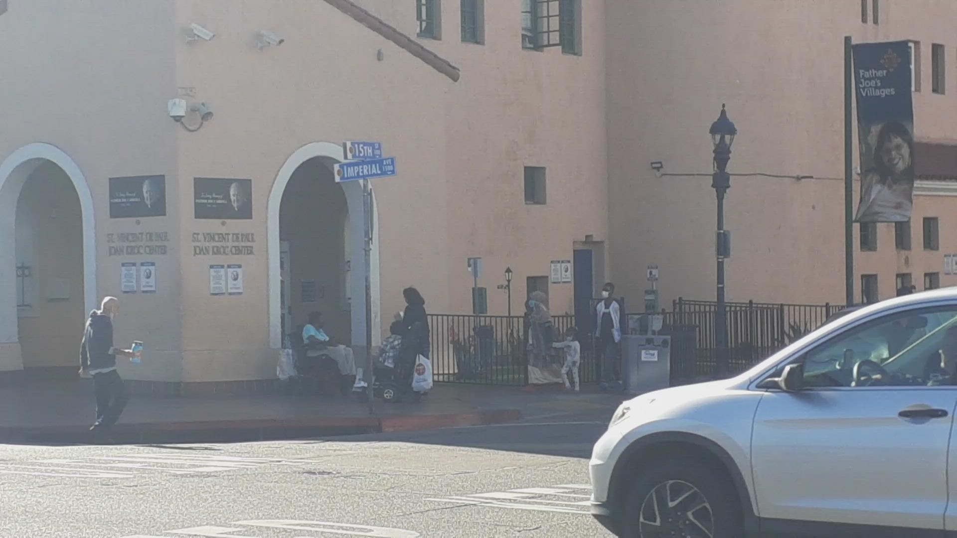 It is the second time in less than a week that refugees have been taken to a San Diego homeless shelter