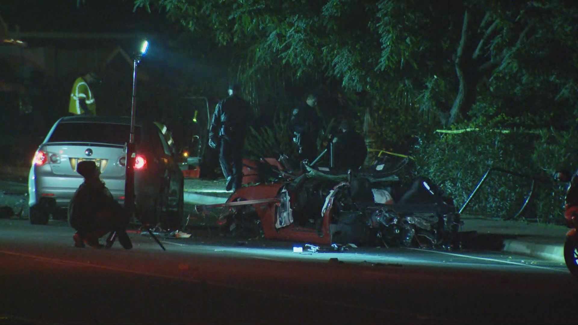 Corvette slams into fire hydrant and tree in Escondido, passenger ...