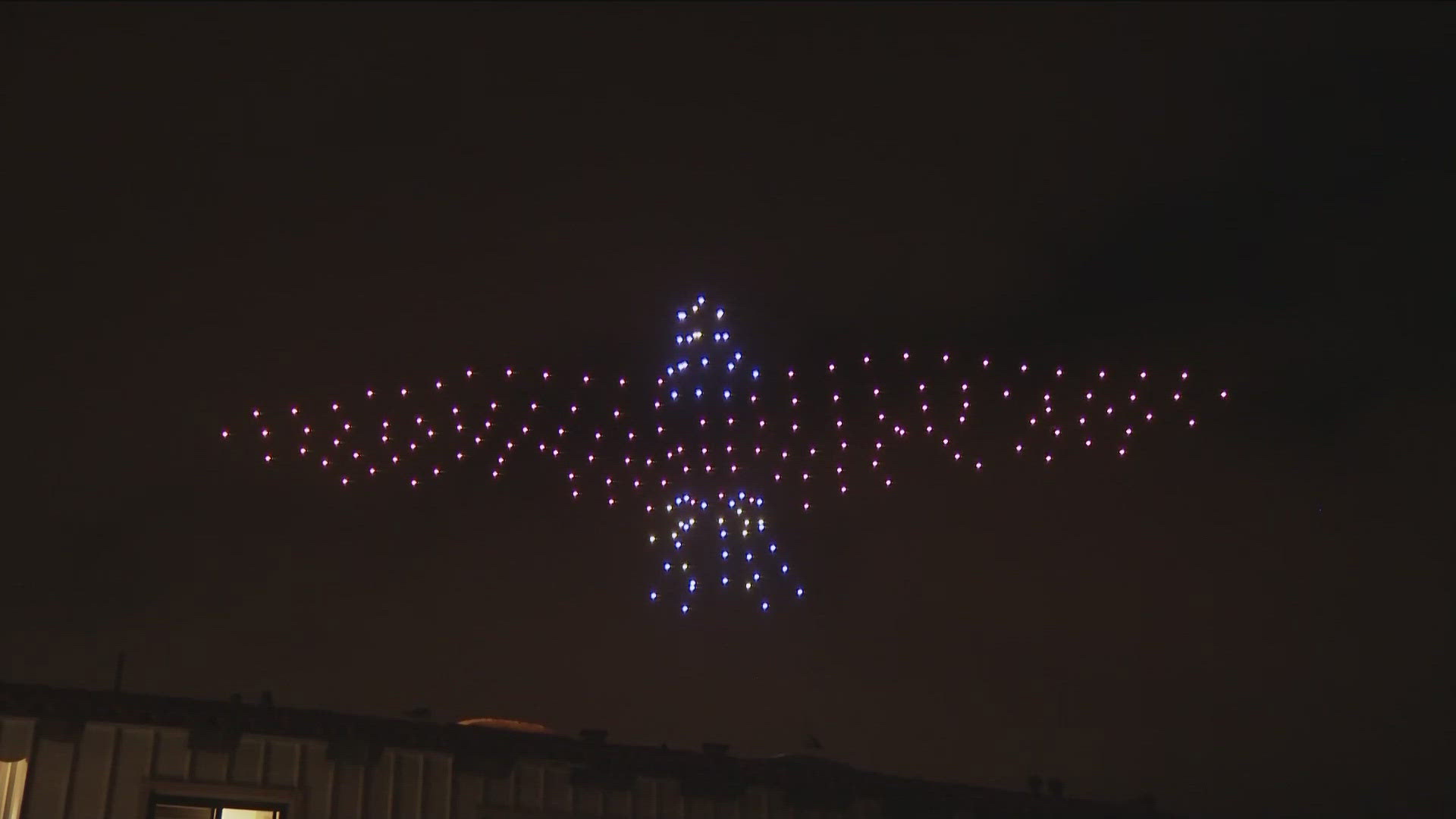 Drone Studios Light Shows put on the second annual show in La Jolla. They say drones are more environmentally friendly and also make a big difference for pets also.