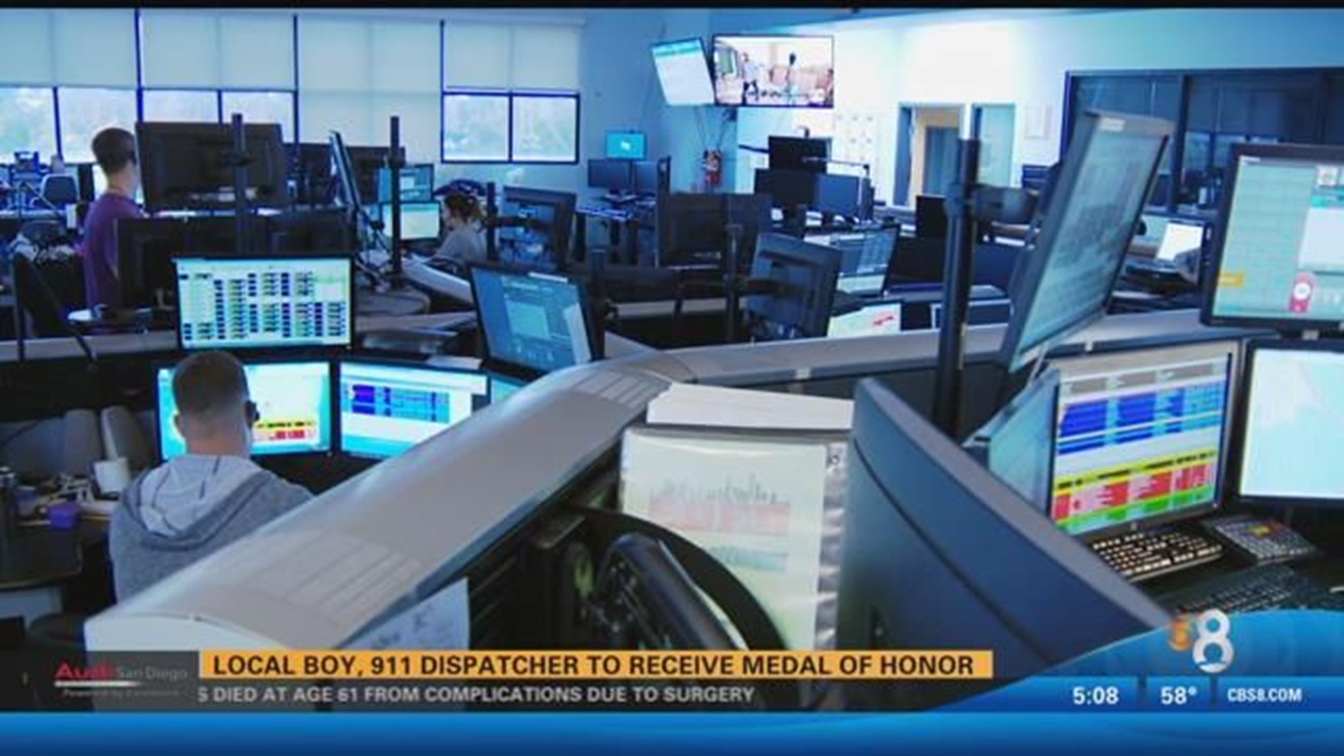 Local boy, 911 dispatcher to receive medal of honor | cbs8.com