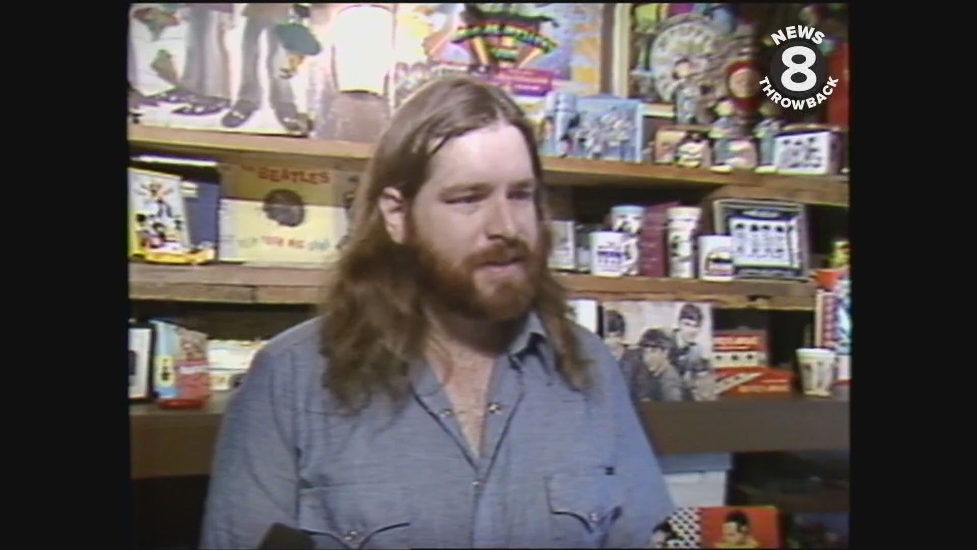On February 7, 1984, Hal Clement profiled a San Diego's Garry Shrum who had amassed an incredible collection of Beatles memorabilia and owned Blue Meanie Records