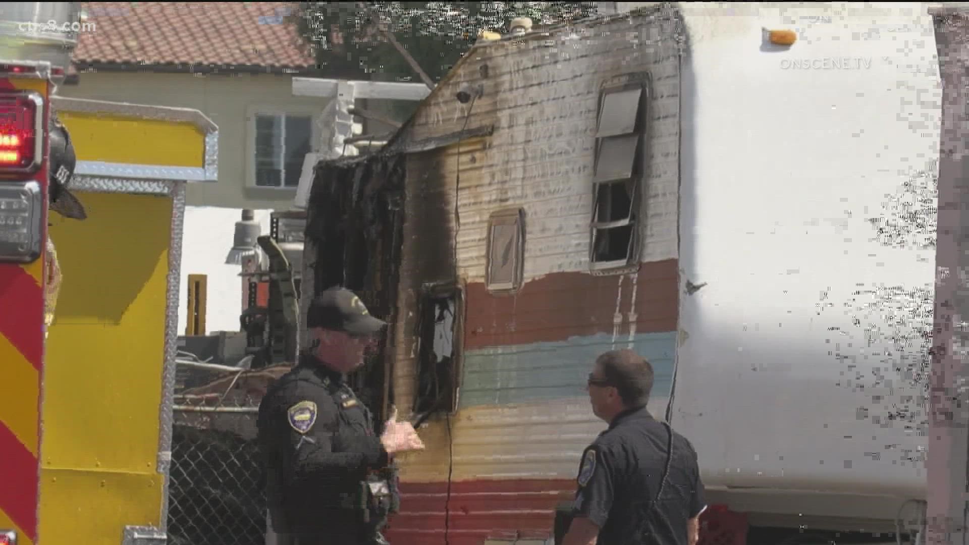 One person dead in trailer fire in Chula Vista | cbs8.com