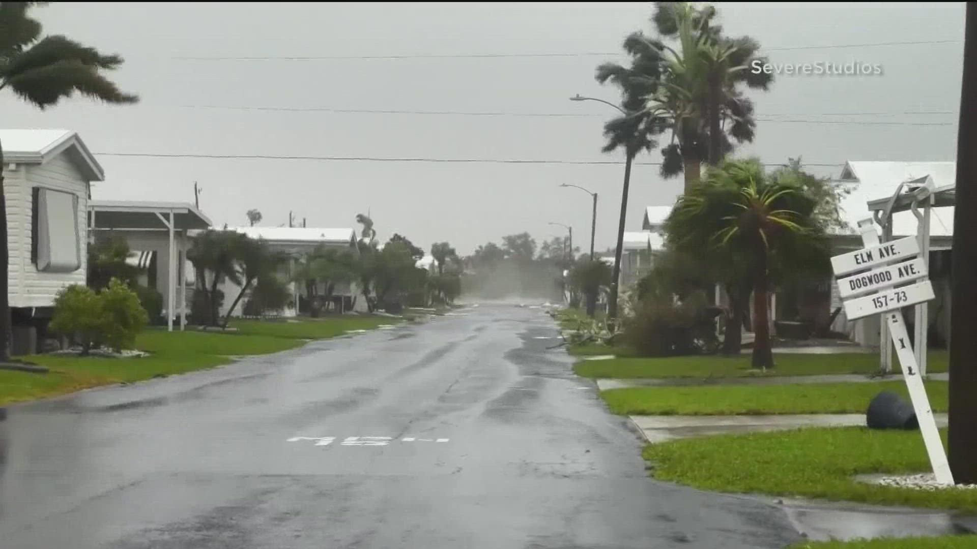 One of the most powerful storms to hit the U.S. swept through parts of Florida's heavily-populated Gulf coast Wednesday, causing widespread damage.