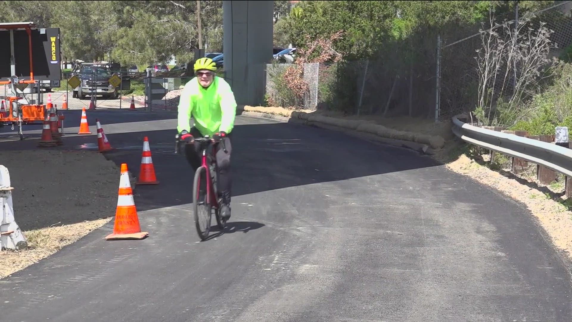Projects in San Diego include bike path under Interstate 5 in Carmel Valley.