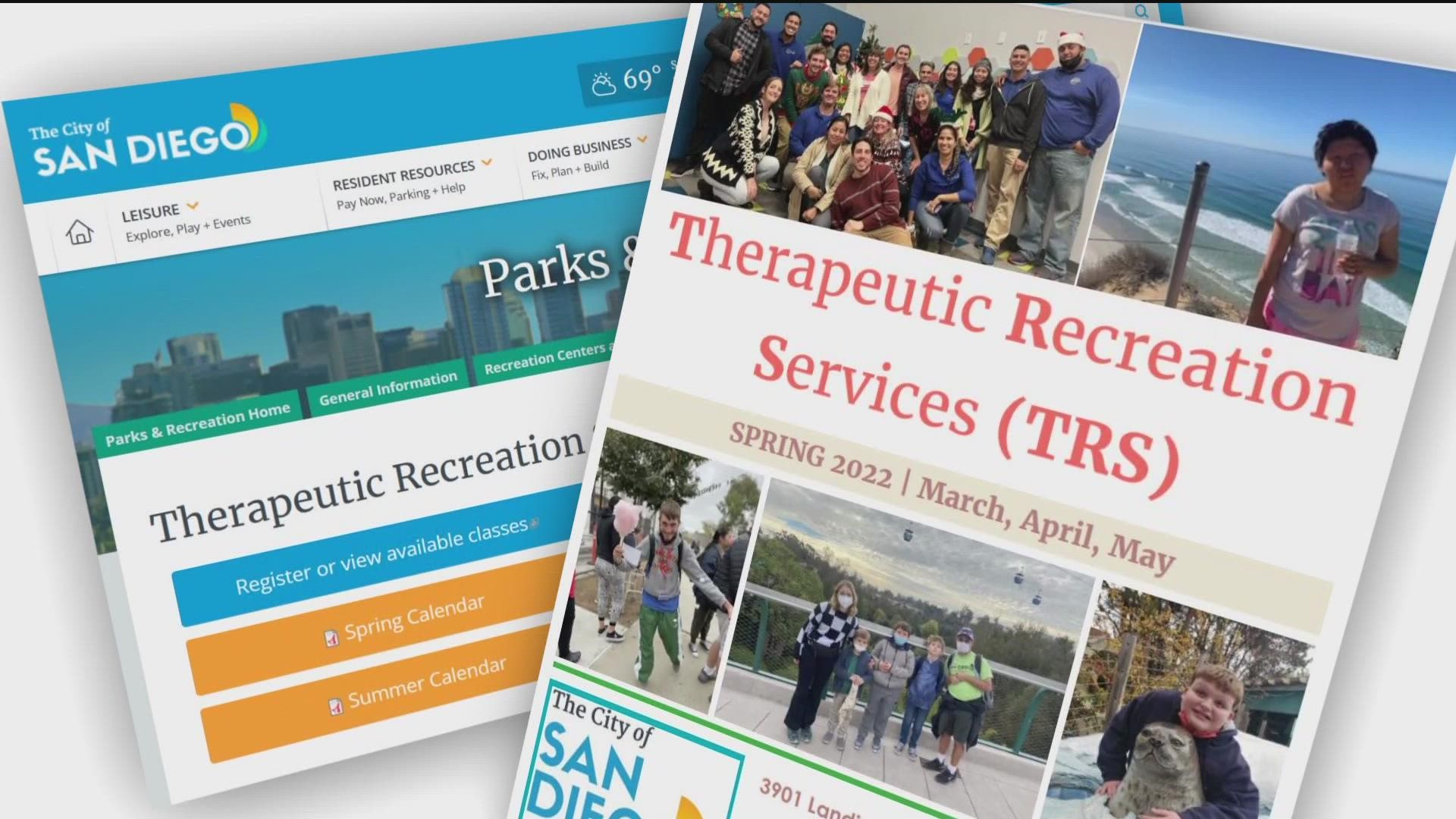 City of San Diego staff looks back on the program that started in 1972 called 'Handicapped Services'.