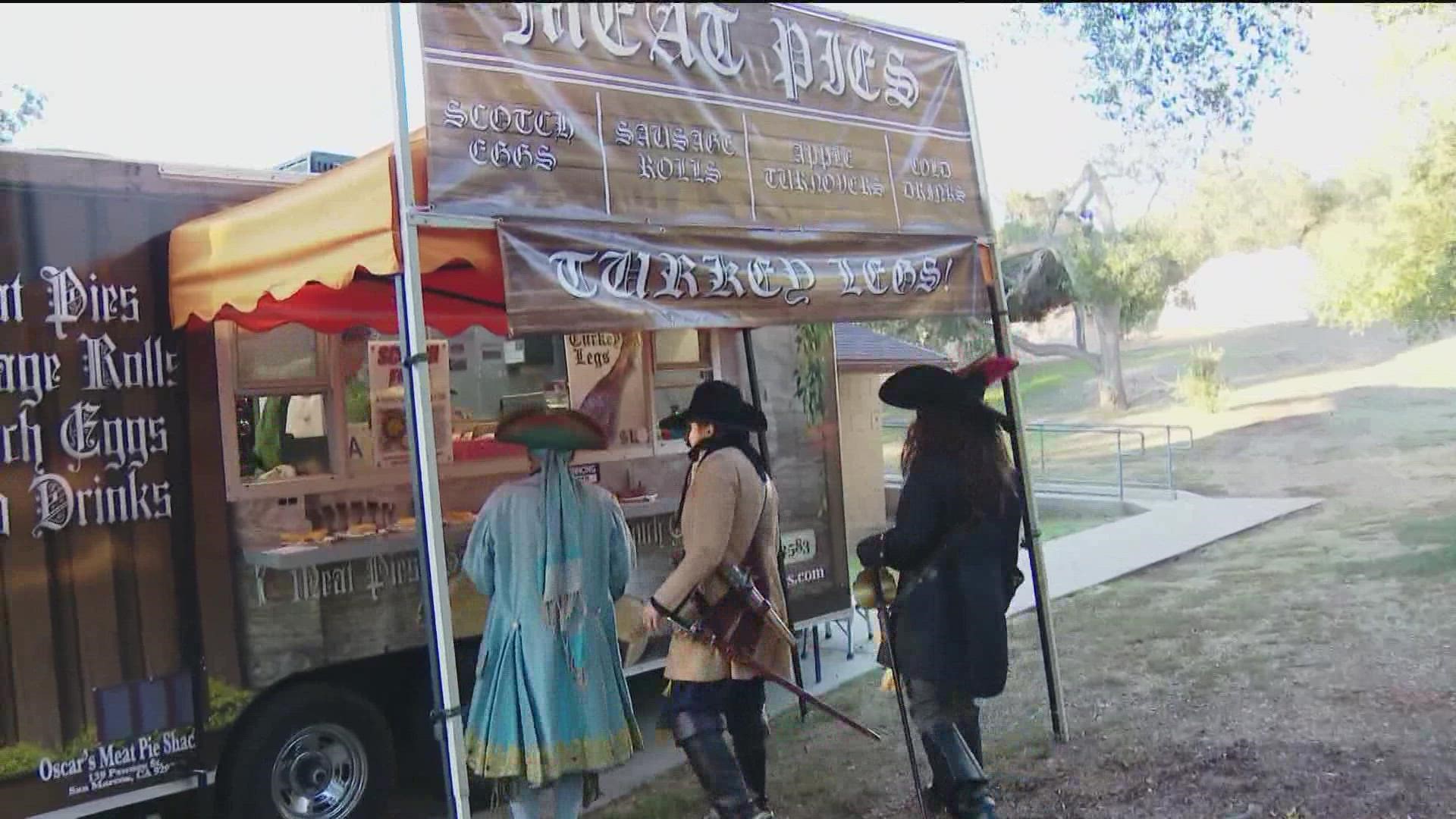 News 8's Chris Gros went back in time to check out the one-of-a-kind faire happening at Felicita Park in Escondido the next two weekends.