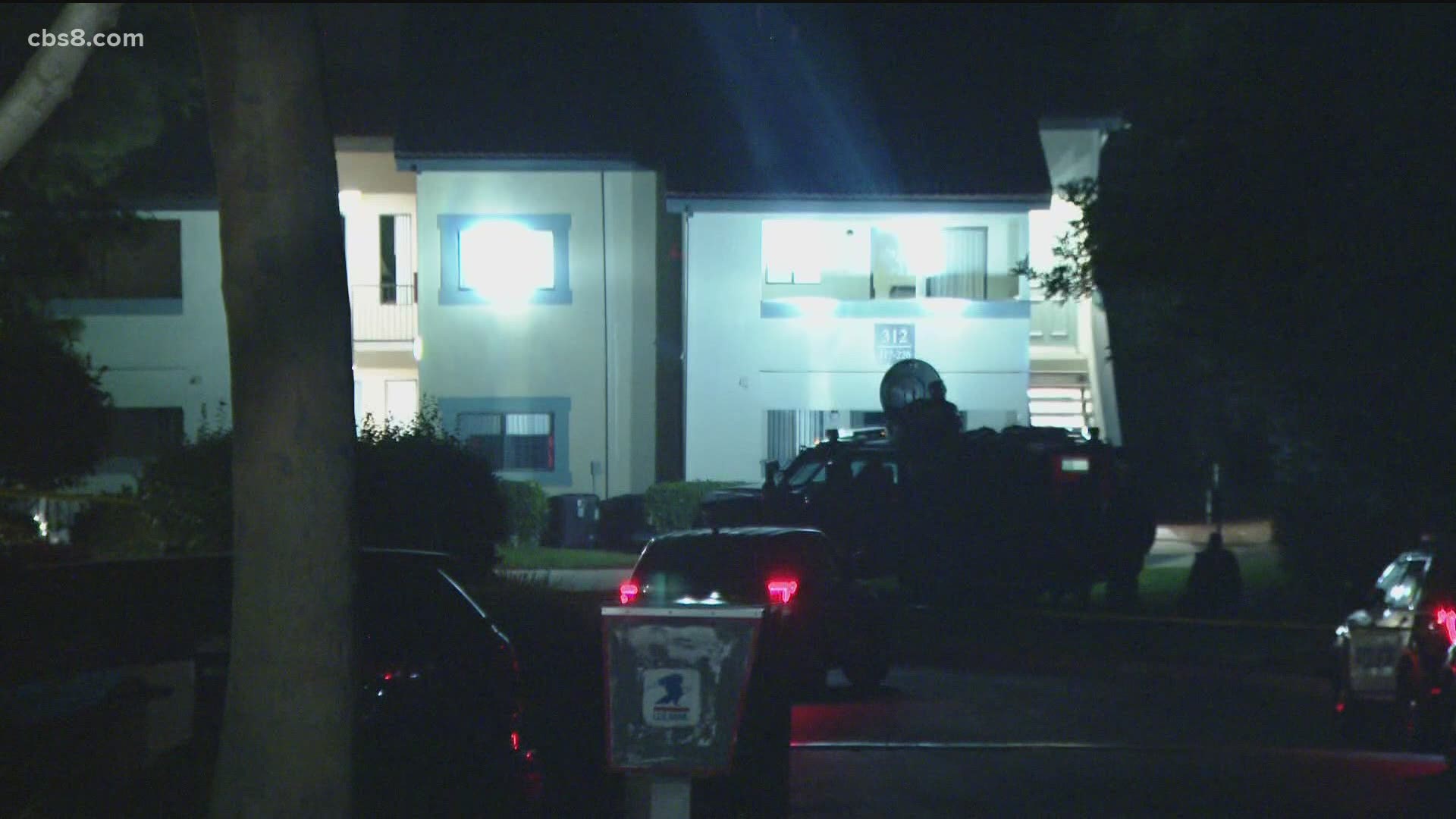 A standoff is underway on Monday in Oceanside.