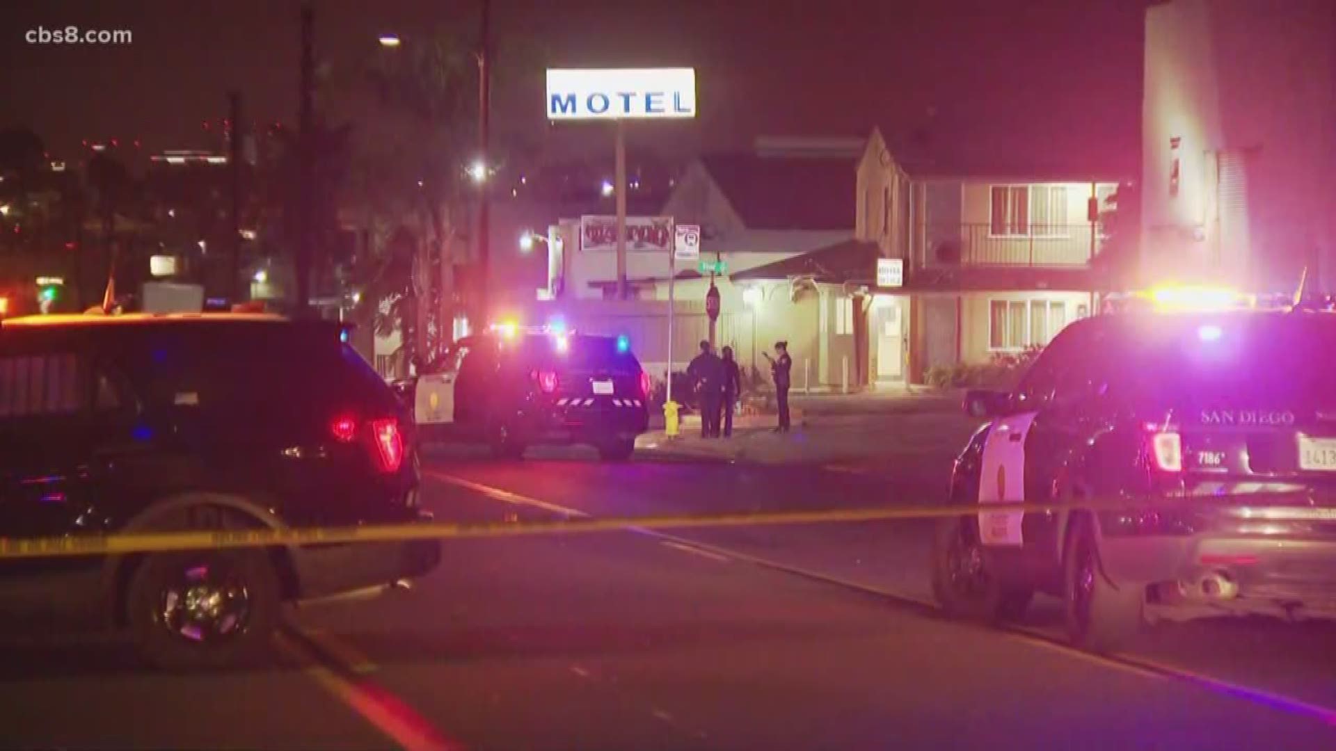 San Diego Police have detained two suspects believed to have shot at San Diego police officers Wednesday night in Barrio Logan. No one was injured.