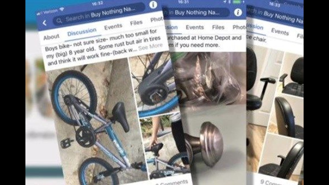 From trash to treasures Facebook page allows users to "buy nothing" in