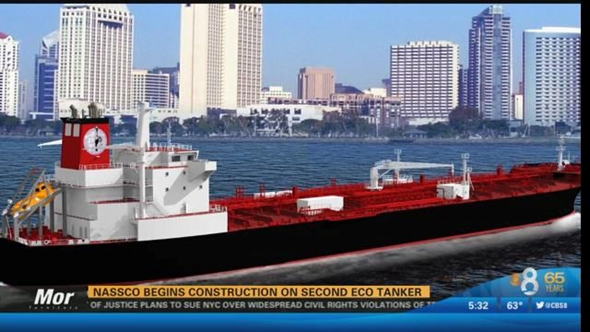 NASSCO Begins Construction On Second Eco-tanker | Cbs8.com