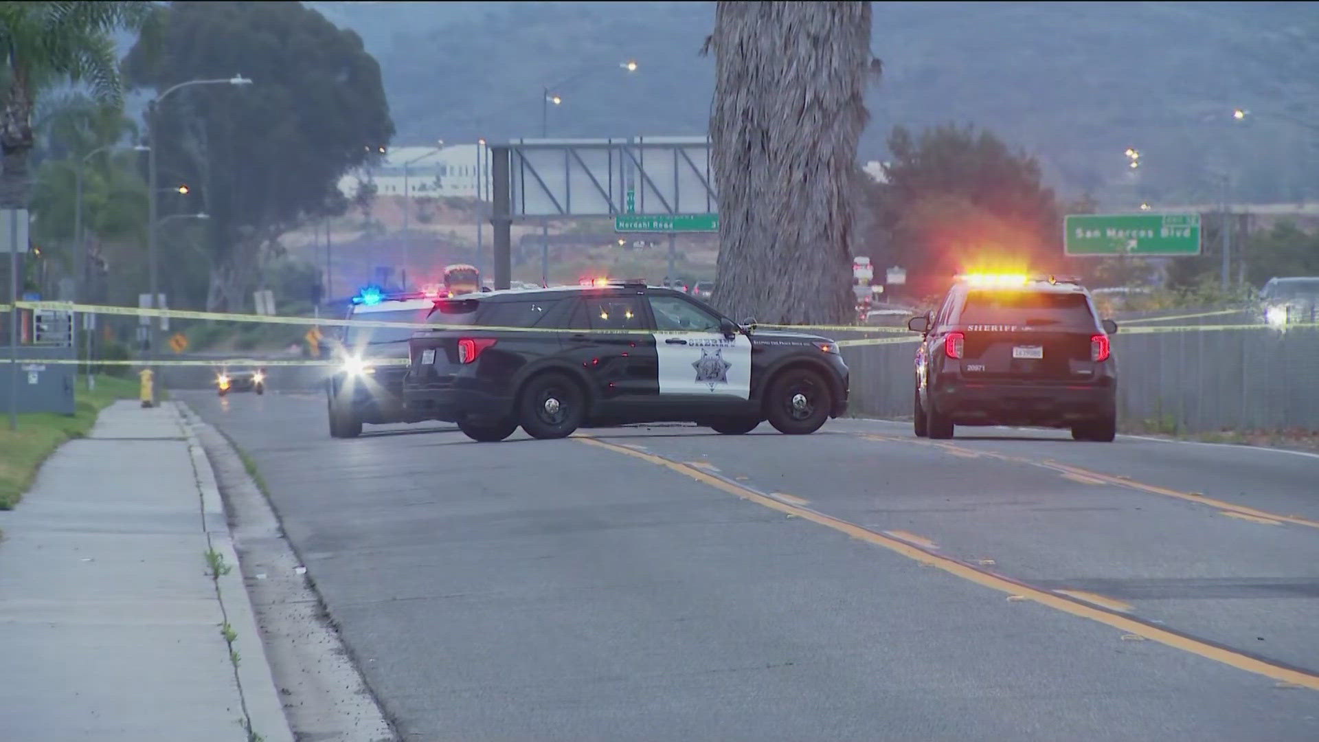 Sheriff's deputies are investigating a deadly shooting near Los Vallecitos Boulevard.