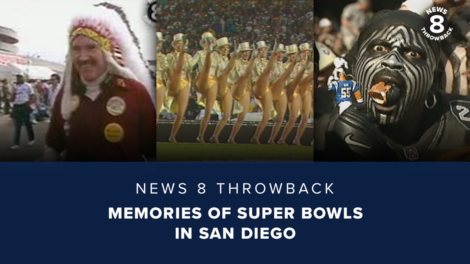 In this News 8 Throwback, we're taking you back to a few times when San Diego hosted the Super Bowl.