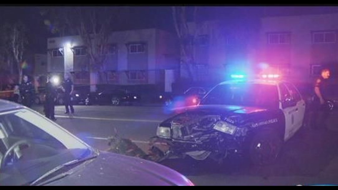 Speeding Car Slams Into Police Cruiser In Lincoln Park 7342