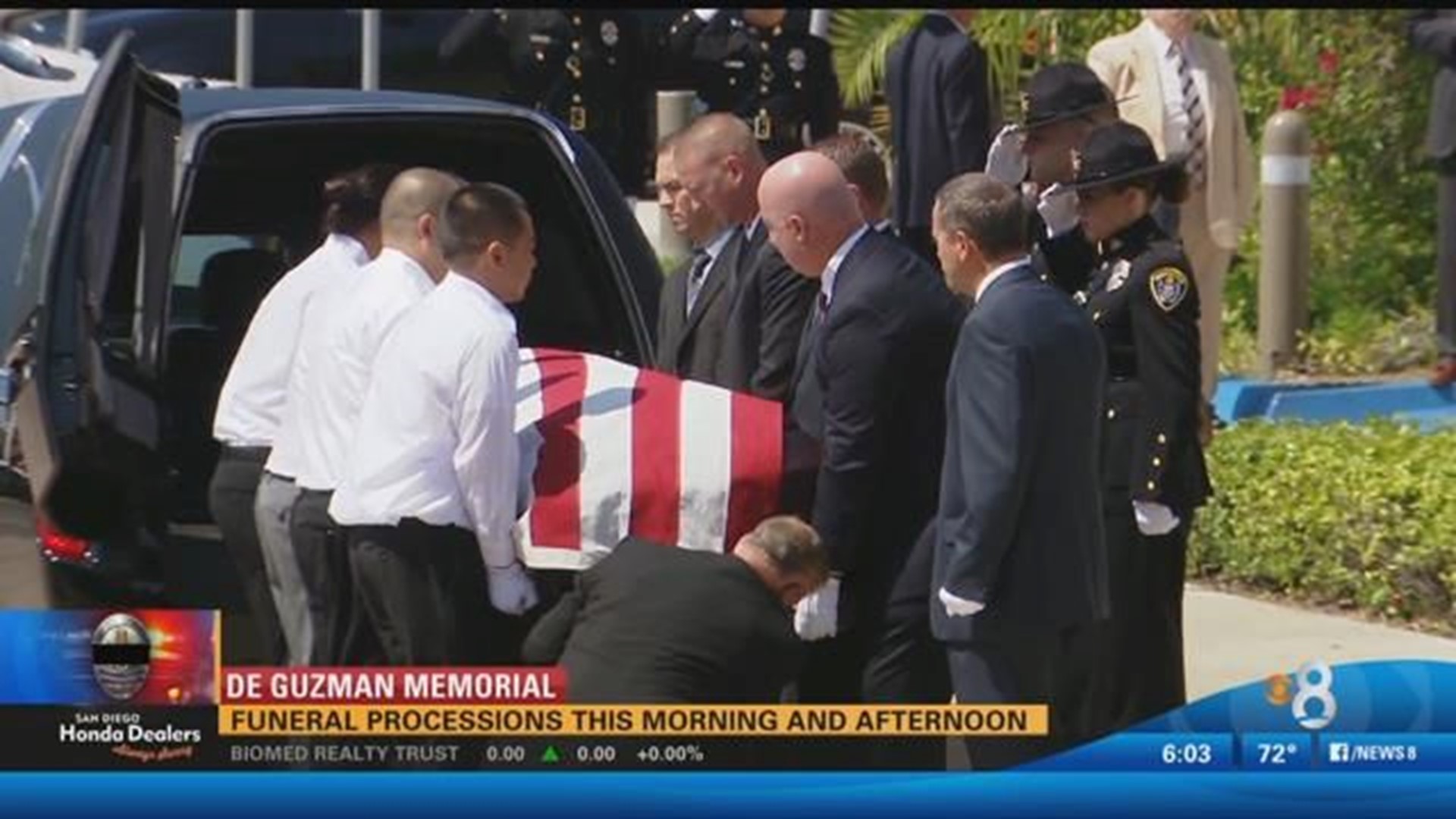 Sdpd Officer De Guzman Memorial Emotional Goodbye To A Fallen Hero 6413