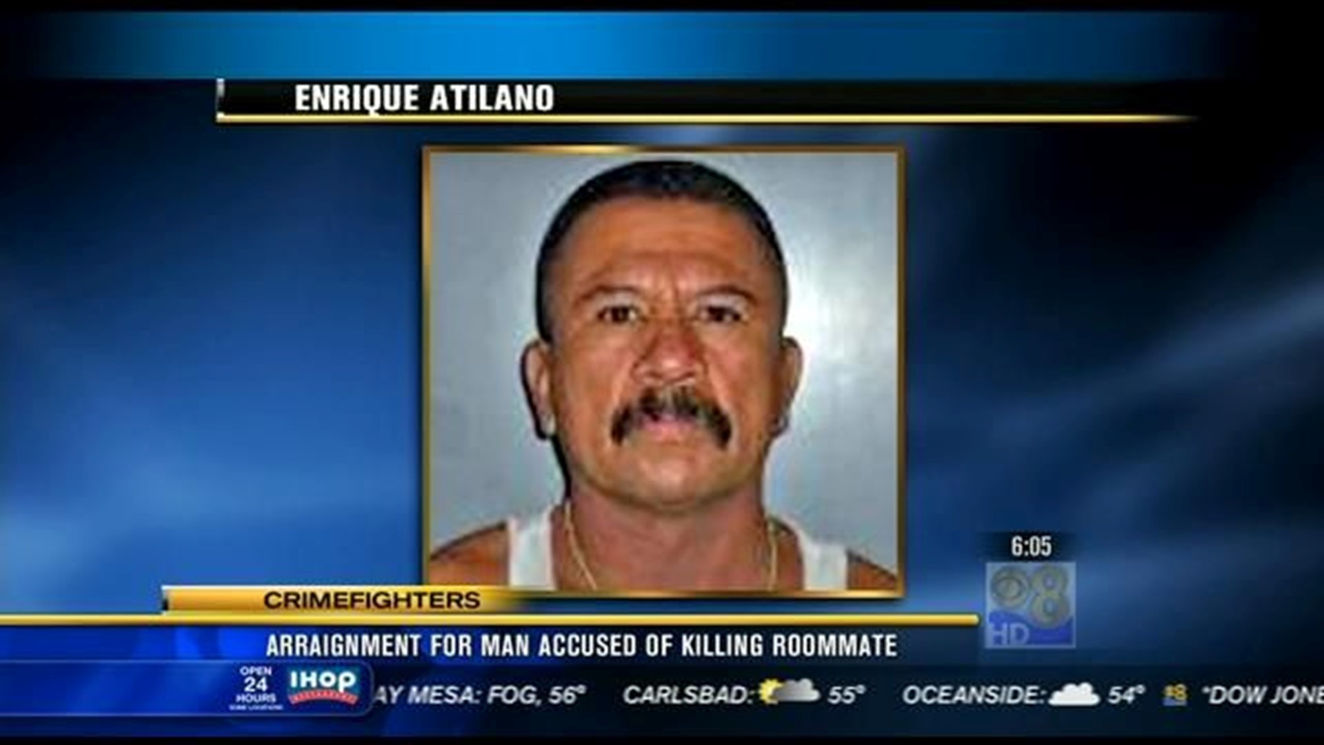 Arraignment for man accused of killing roommate | cbs8.com