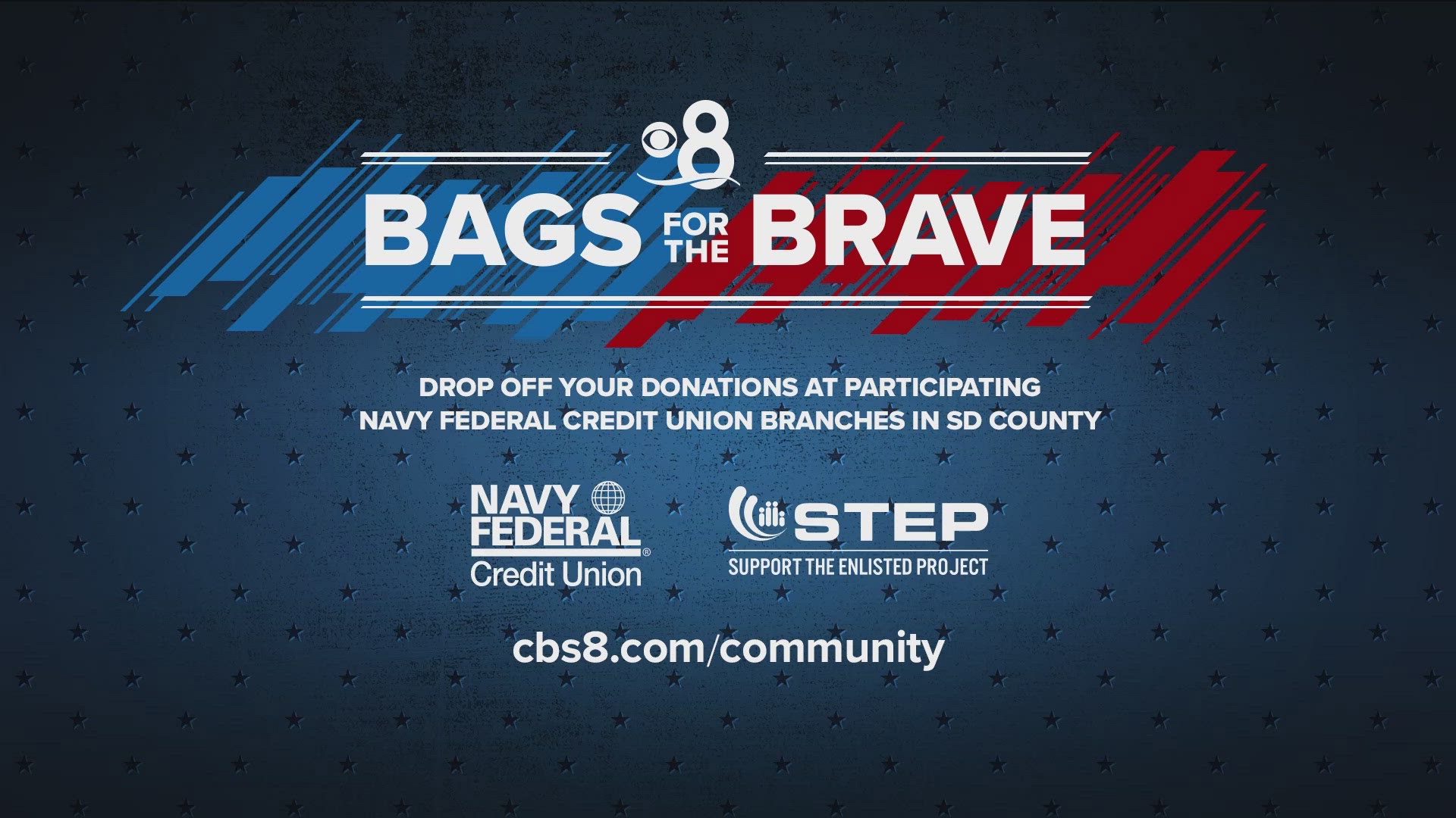 Help support our military members and their families with Bags for the Brave!