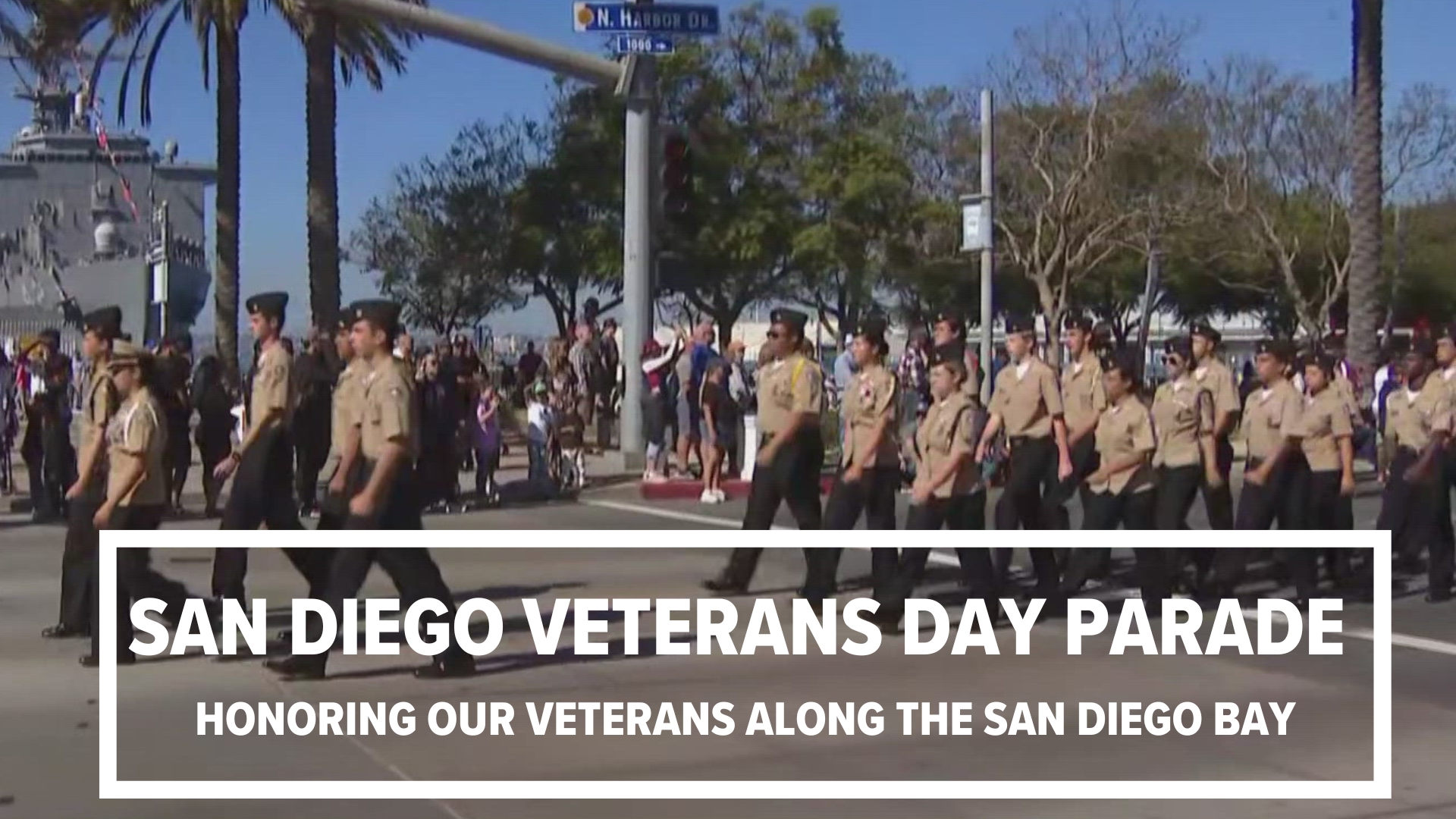 Some of the contingents in the San Diego Veterans Day Parade on Nov 11, 2024.