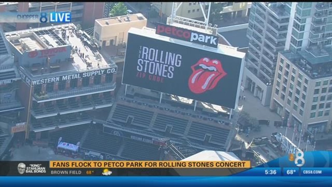 Petco Park Concert Seating Chart Rolling Stones