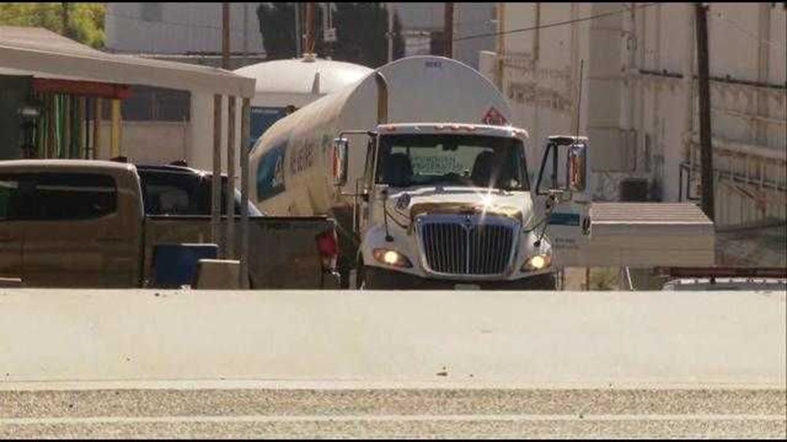 Hydrogen tanker fire prompts numerous evacuations in El Cajon