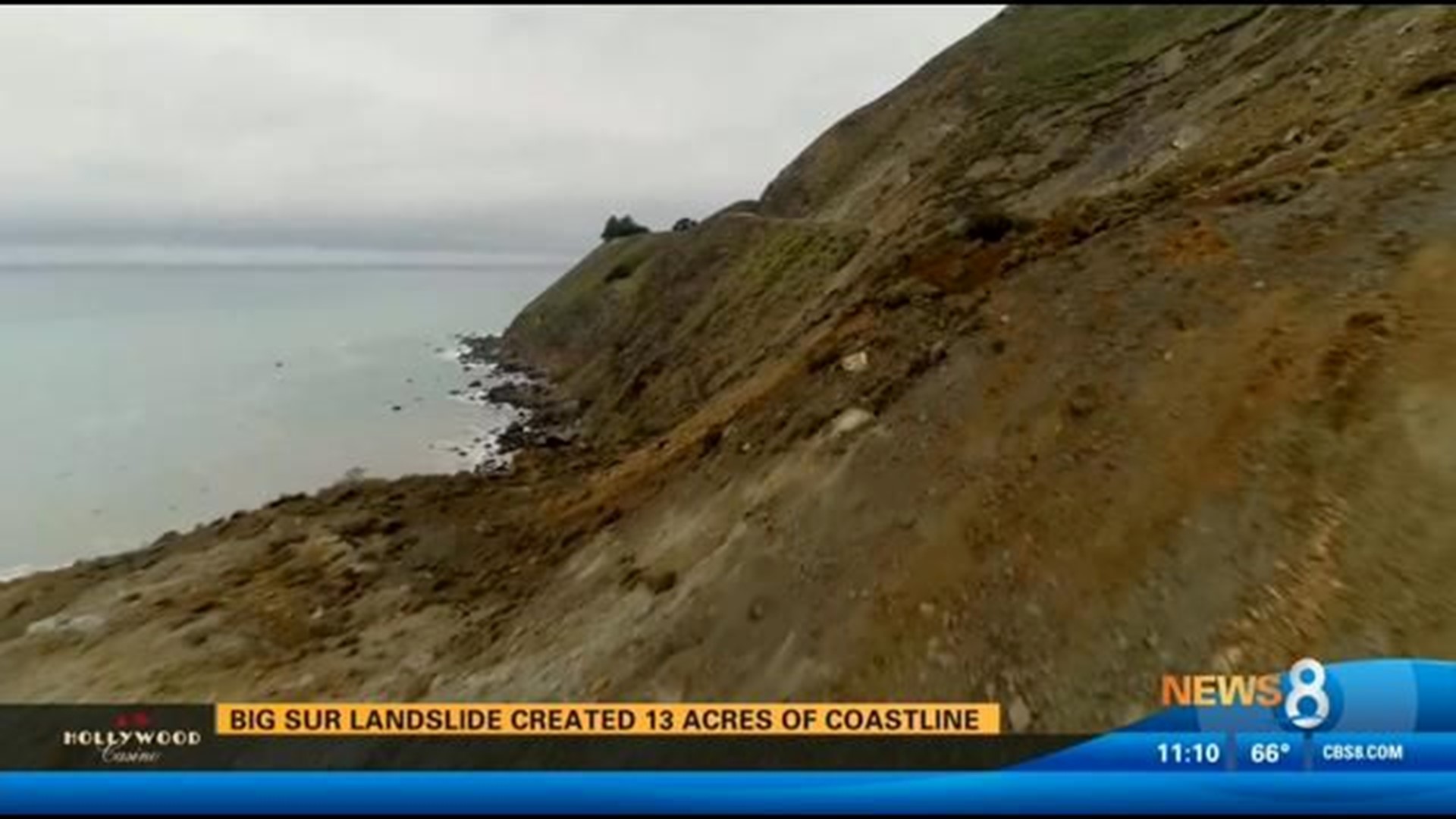 Massive Big Sur landslide added 13 acres to coast