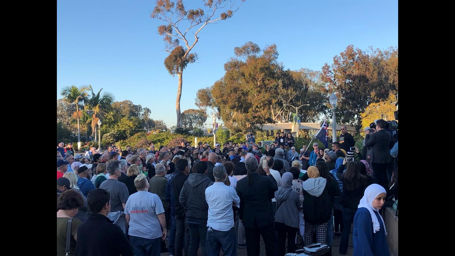 Hundreds gather for vigil held in San Diego following New Zealand