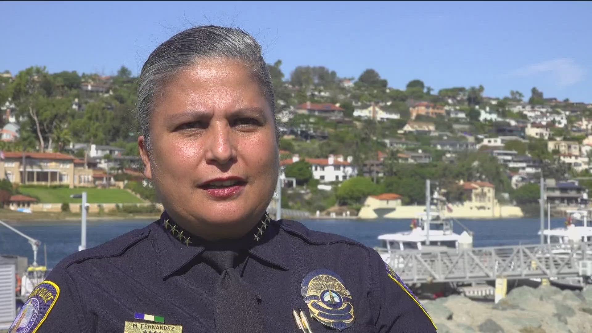 Magda Fernandez is the first Latina chief for Harbor Police, as well as the first Latina top cop in all of San Diego County.