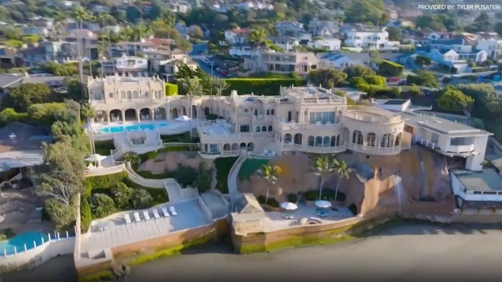 It’s 13,000 square-feet with 10 bedrooms and breathtaking balcony views, but what makes it even more unique are grandfathered-in features like the sea wall.