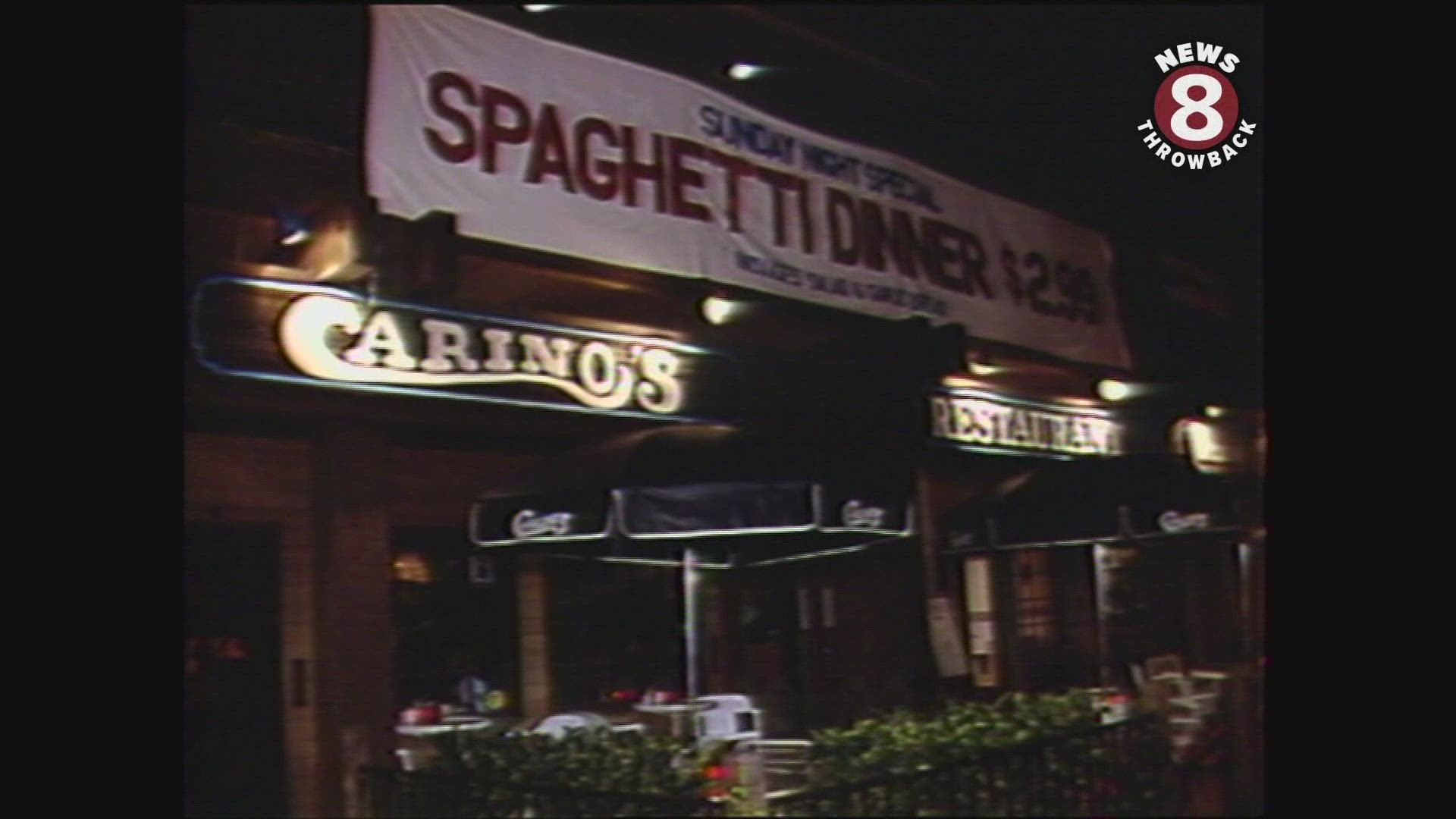 Carino's Italian Restaurant in San Diego 1986