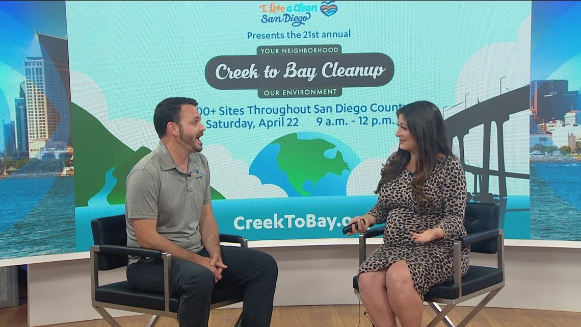 I Love a Clean San Diego Creek to Bay Cleanup being held on April 22