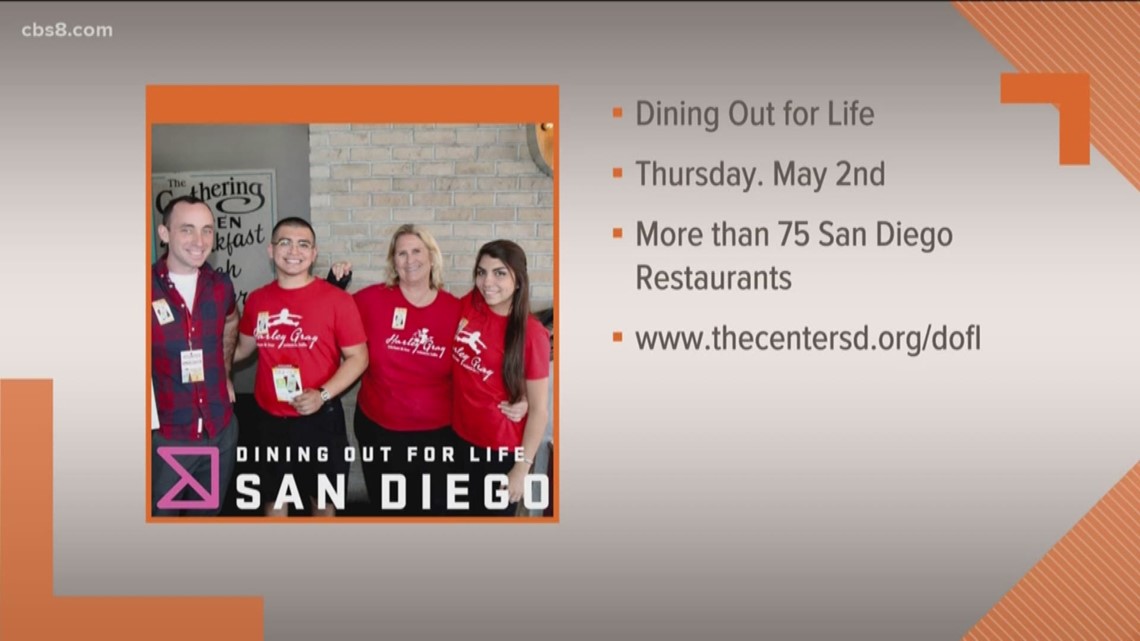 Dine Out For Life is an annual event in which participating local restaurants donate 25% or more of proceeds from that day to HIV/AIDS services.