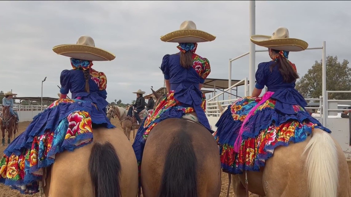Young San Diego Escaramuzas, Mexican equestrians, become first to compete in Mexico Olympics
