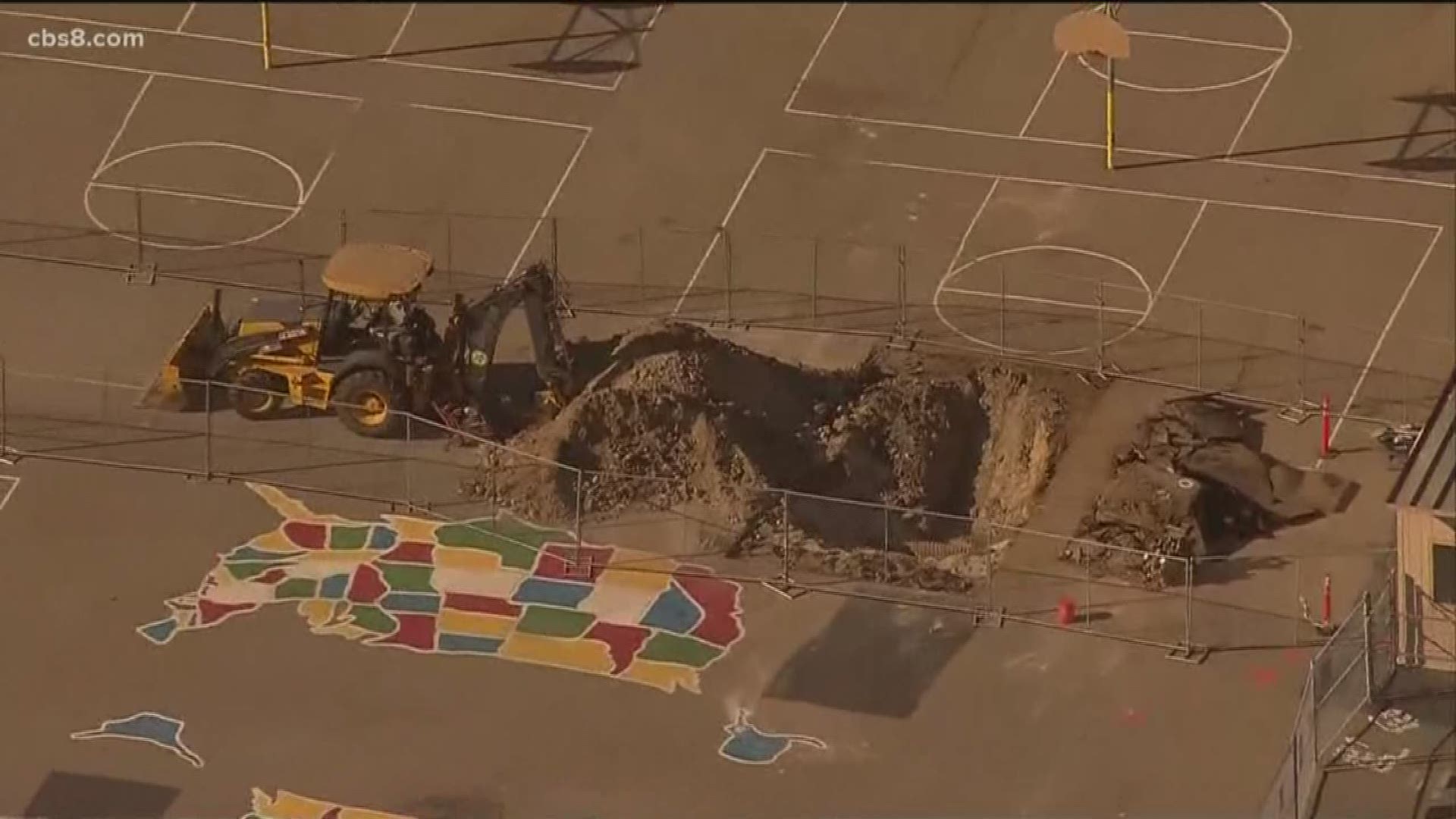 Three weeks before the school year is set to start, the Oceanside Unified School is relocating 369 students from Garrison Elementary School to San Luis Rey Elementary School because of several sinkholes on the Garrison campus.