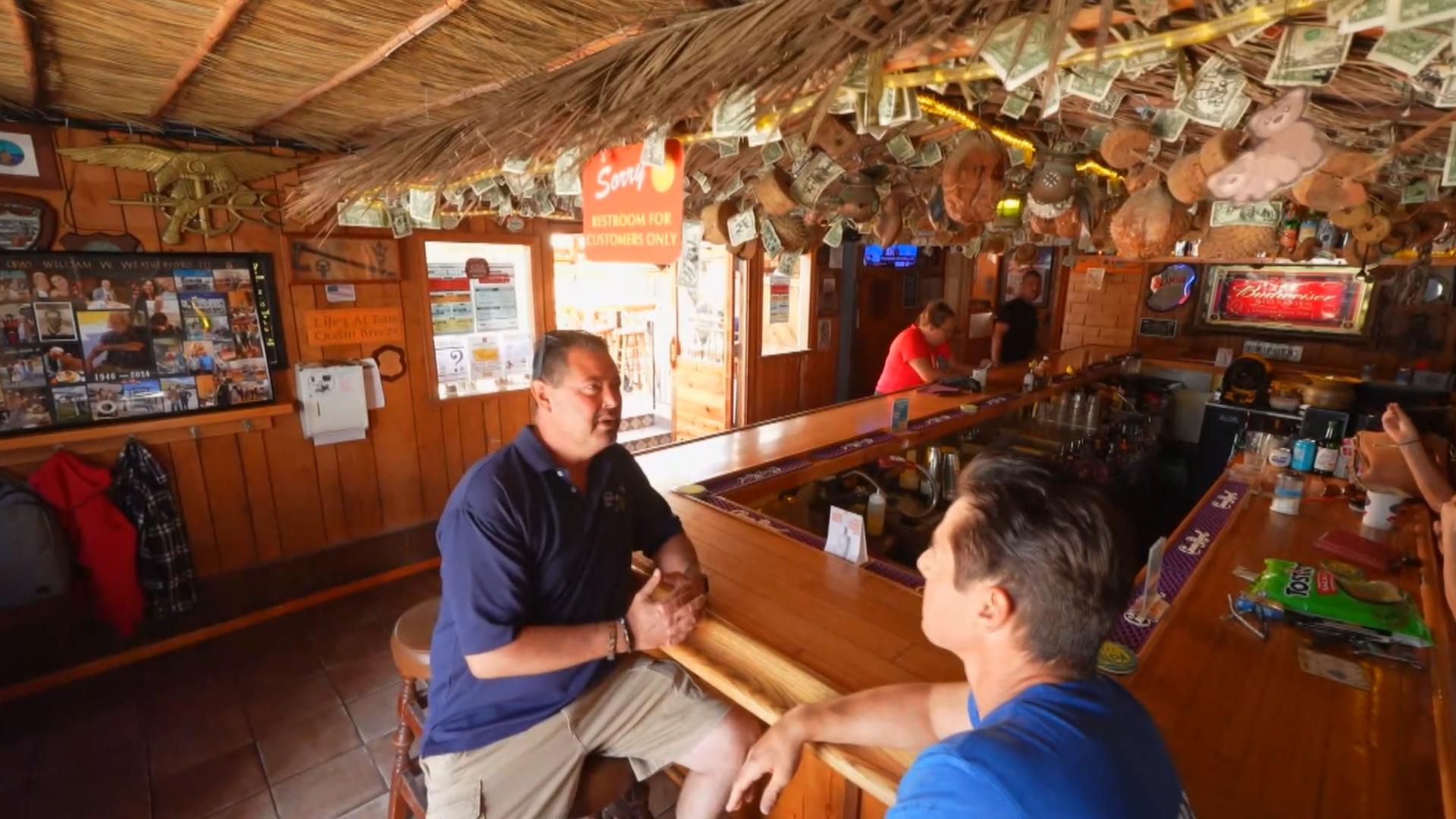 The building has been around since the 1880s in IB. It's been a cafe, a marketplace and a surf shop. It has been a bar since the 1960s.