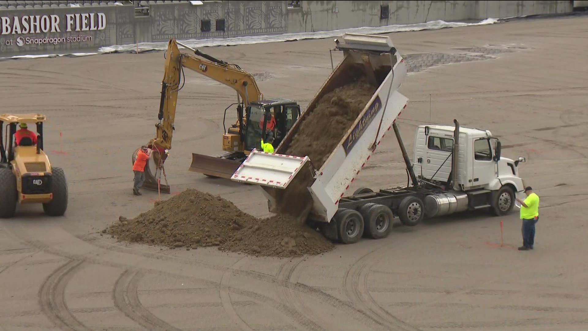 The high-flying, car-crushing monster truck event debuts at the new Snapdragon Stadium this weekend.