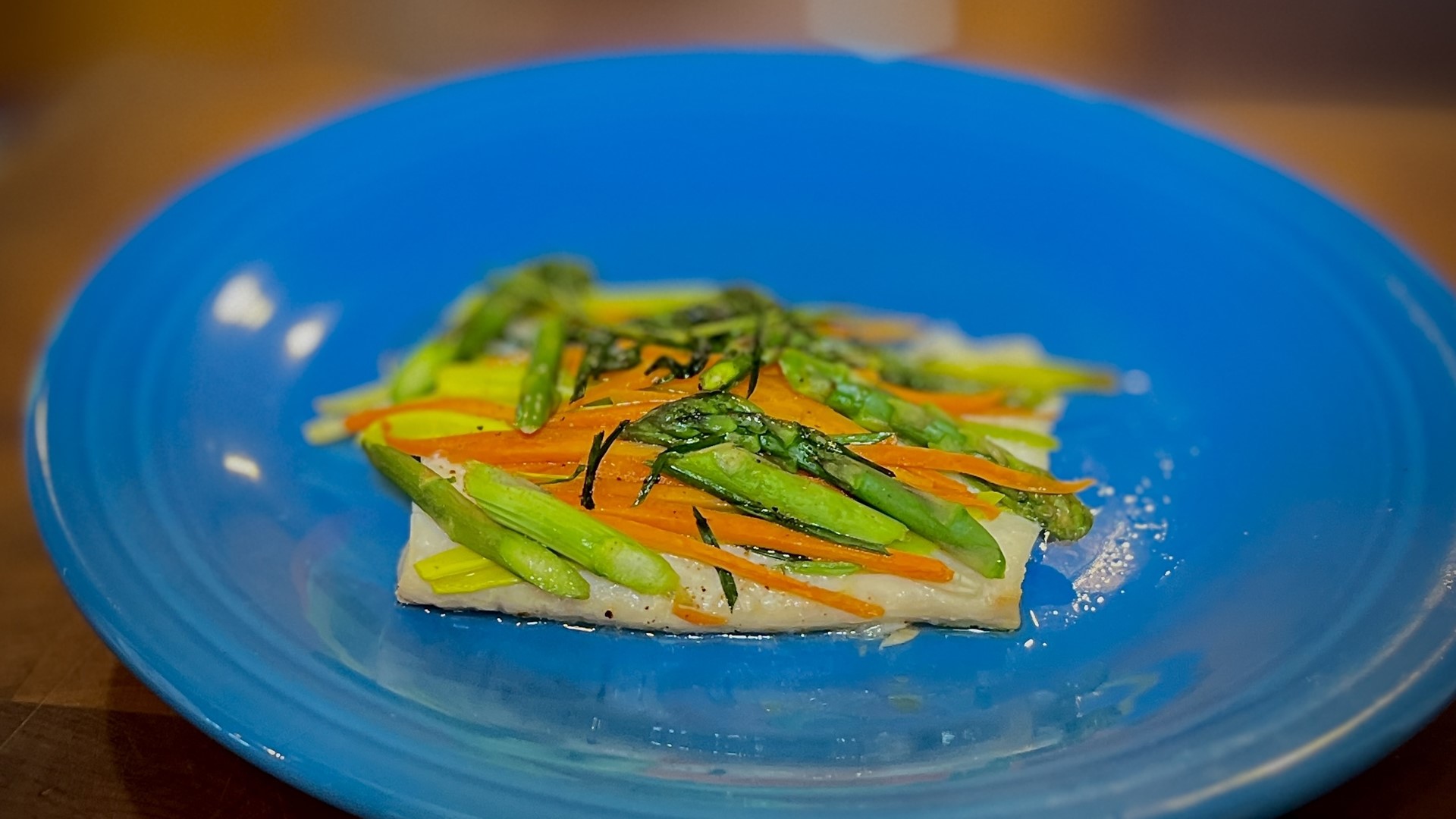 Herbed Halibut and Spring Vegetables, Cooking With Styles