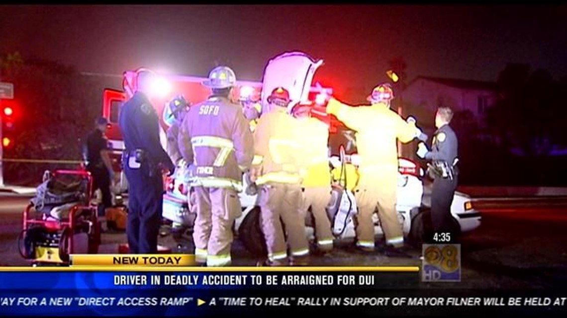 Driver in deadly DUI crash to be arraigned | cbs8.com