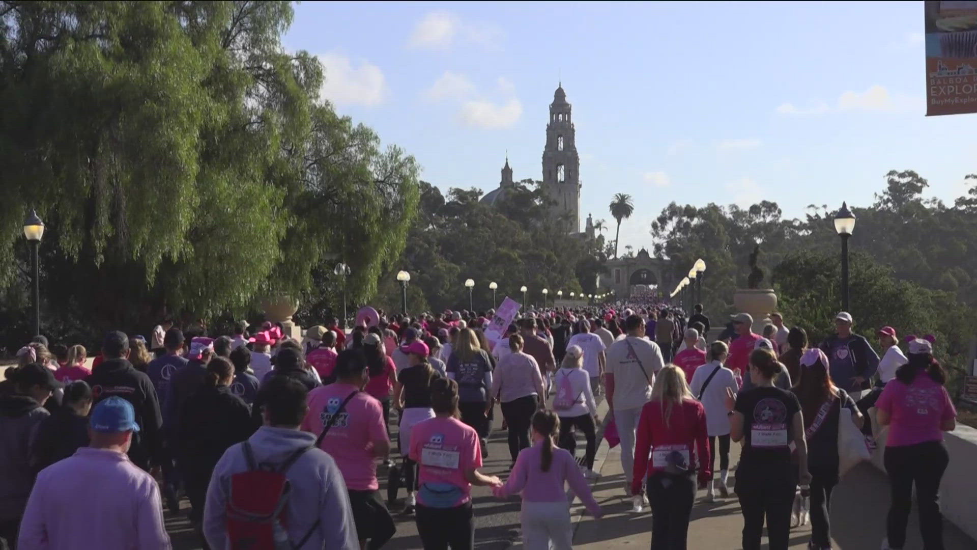 CBS 8's Abbie Black reports on Sunday's Susan G. Komen More Than Pink Walk in Balboa Park.