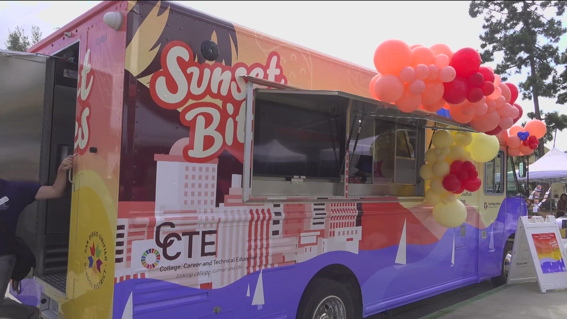 Students from across the districted debuted their new food truck and delicious dishes at A Taste of San Diego Unified.