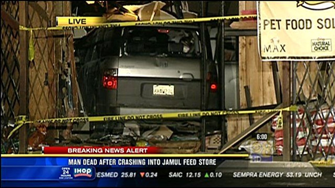 Man dead after crashing into Jamul feed store