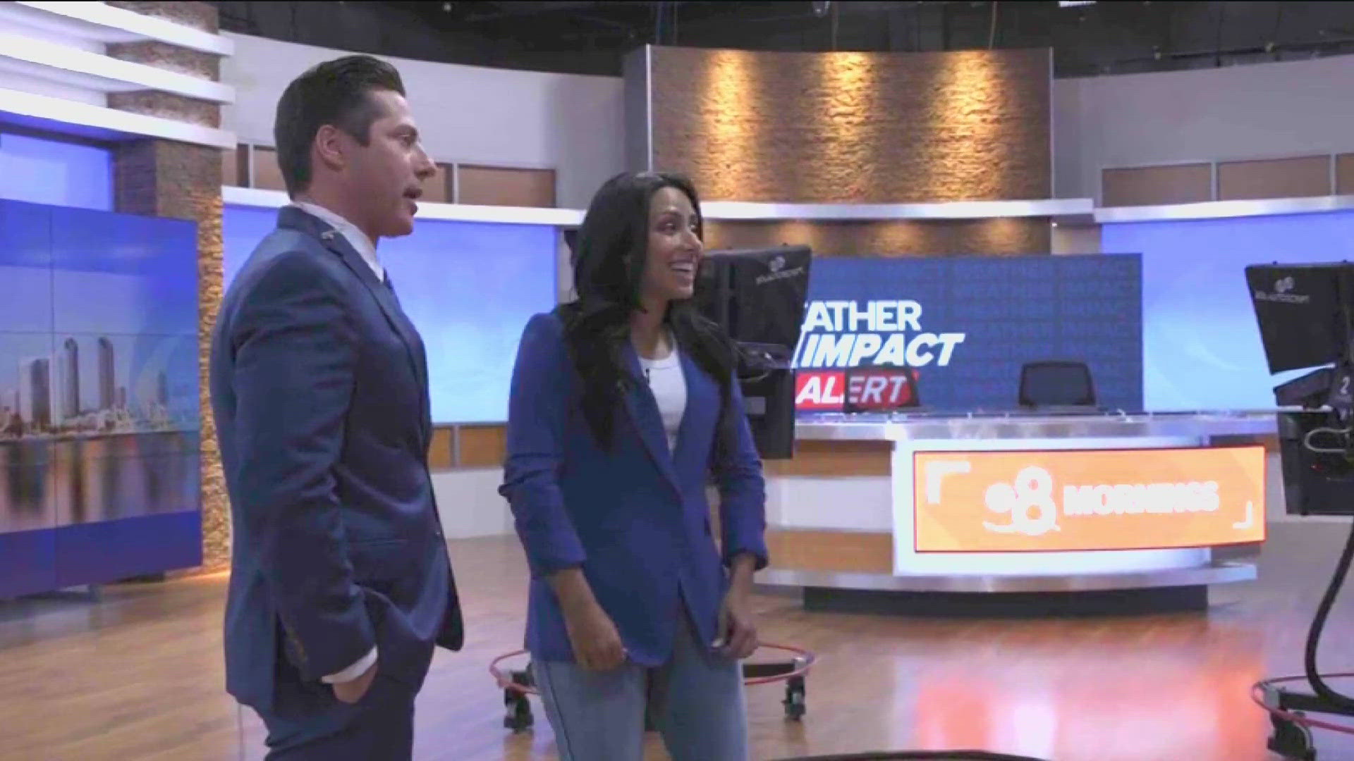Michelle Khare spent time at CBS 8 training as an anchor, meteorologist, and field reporter for her latest challenge that included covering a live brush fire.