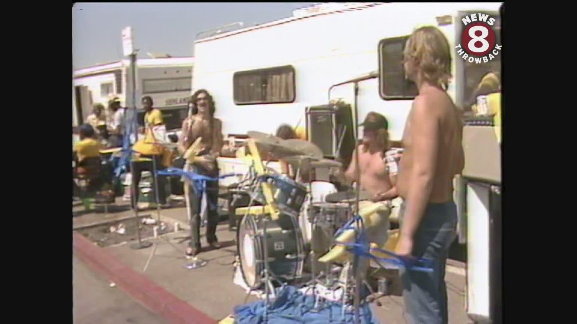 Fun times in the stadium parking lot before Chargers game 1981